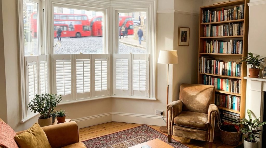 R shutter is better for street facing rooms Large