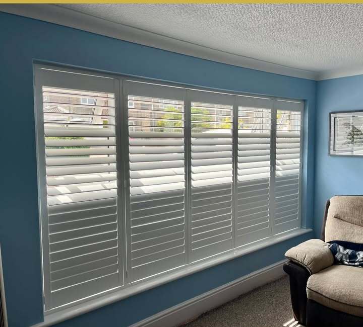 Living Room Shutter Installation in Leicestershire