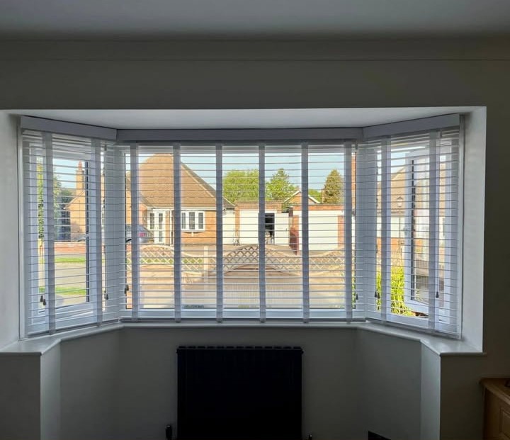 Bay Window Shutter Installation in Kirby Muxloe